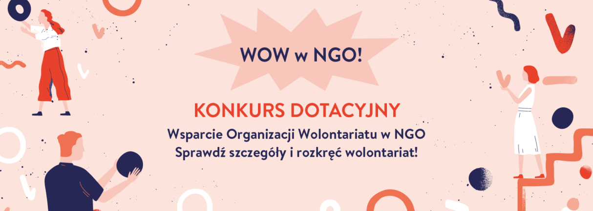 Miniaturka artykułu Konkurs „Wsparcie Organizacji Wolontariatu w NGO – WOW w NGO!”
