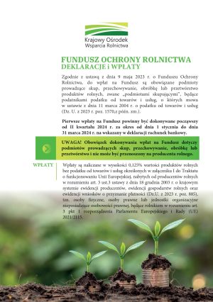 Miniaturka artykułu Informacja z Krajowego Ośrodka Wsparcia Rolnictwa