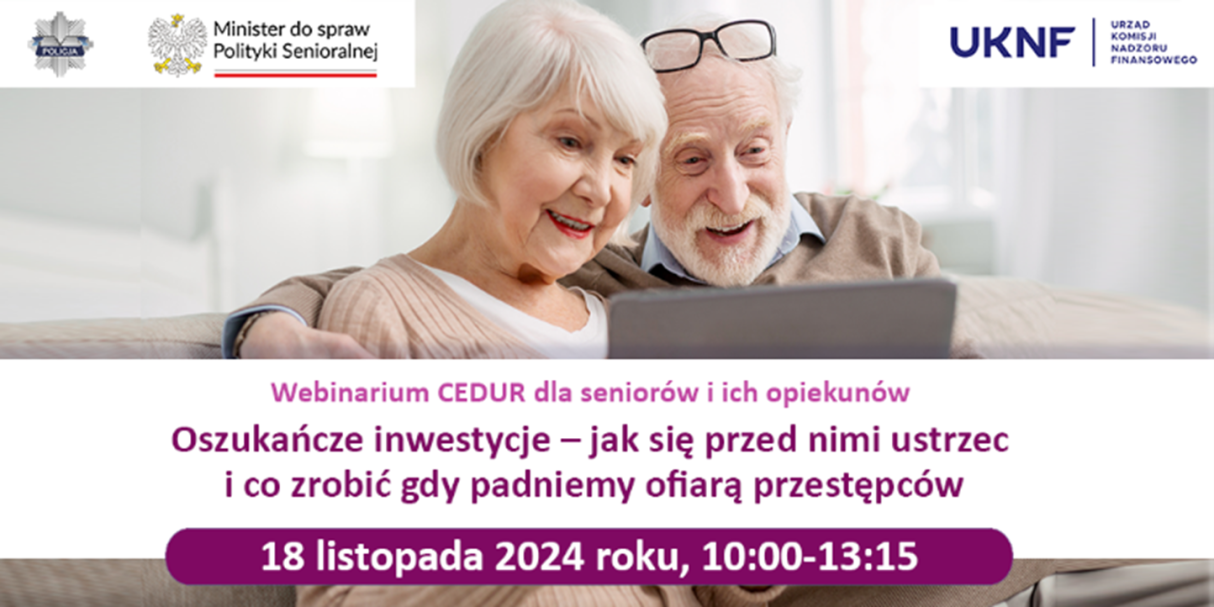 Miniaturka artykułu Webinarium ”Oszukańcze inwestycje”