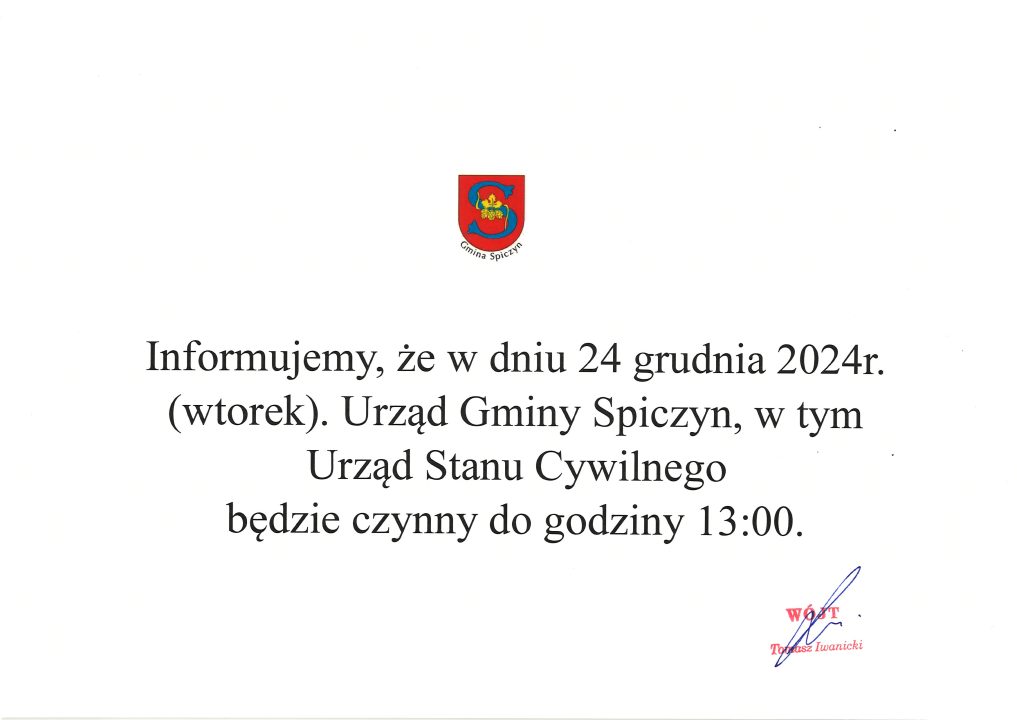 Miniaturka artykułu Godziny pracy urzędu w Wigilię
