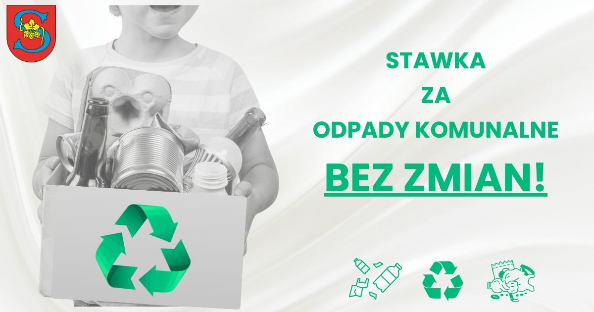 Miniaturka artykułu Stawka za odpady komunalne BEZ ZMIAN!