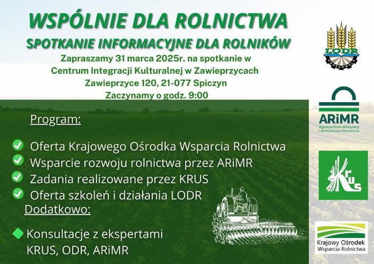 Miniaturka artykułu Spotkanie informacyjne dla rolników
