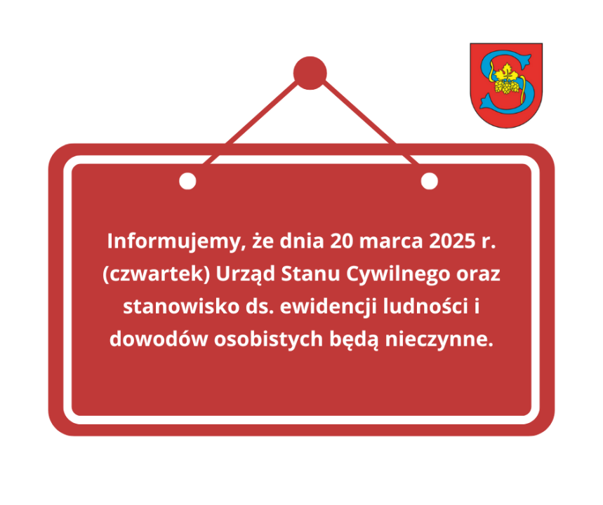 Miniaturka artykułu 20 marca Urząd Stanu Cywilnego będzie nieczynny