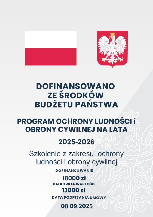 Miniaturka artykułu Program Ochrony Ludności i Obrony Cywilnej                      na lata 2025-2026