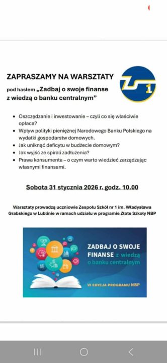 Miniaturka artykułu Szkolenie pt. Oszczędzanie i inwestowanie