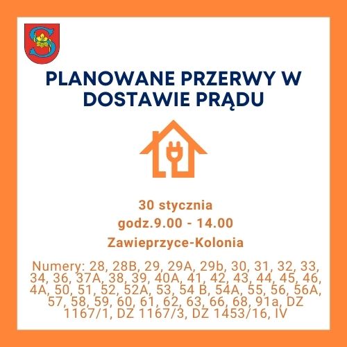 Miniaturka artykułu Planowane przerwy w dostawie prądu w m. Jawidz i Zawieprzyce Kolonia