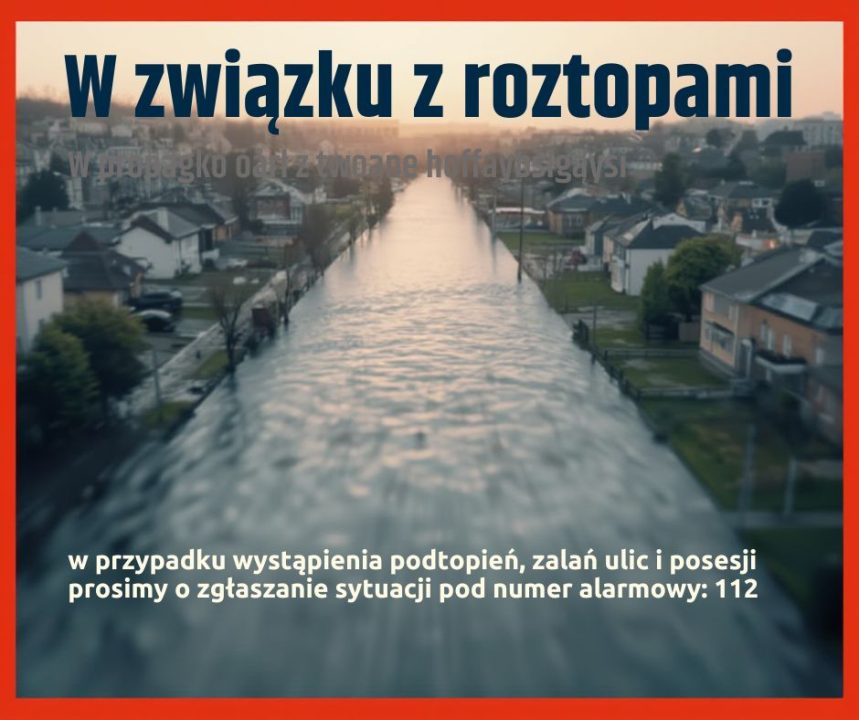 Miniaturka artykułu Ważny komunikat – zgłaszanie podtopień i zalań