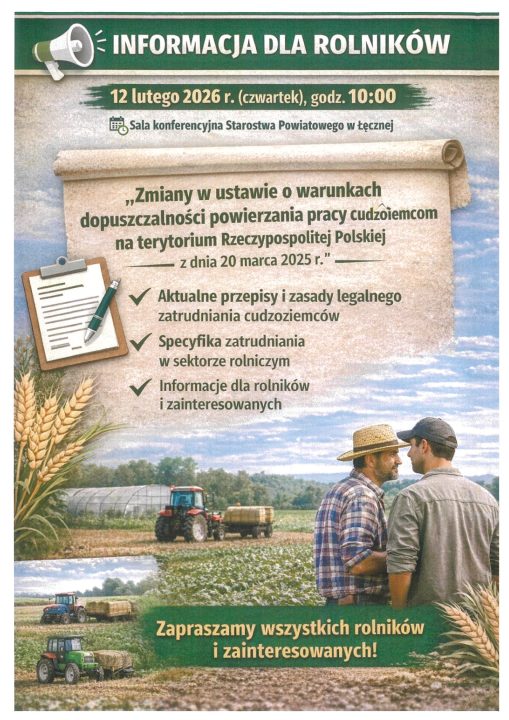 Miniaturka artykułu Informacja dla Rolników