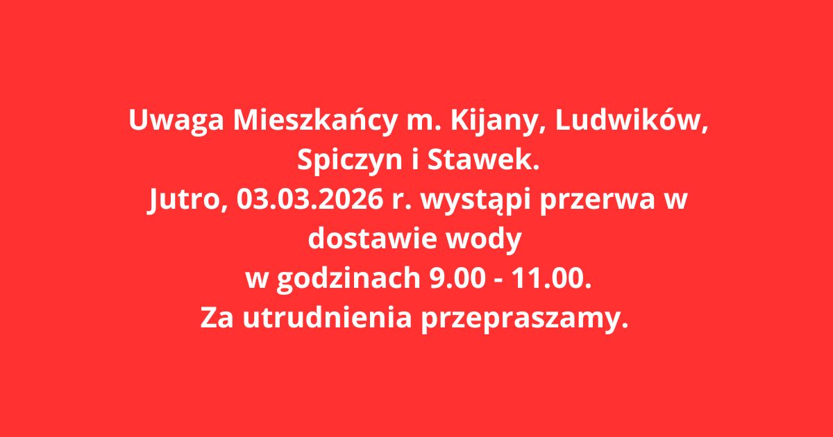 Miniaturka artykułu Przerwa w dostawie wody