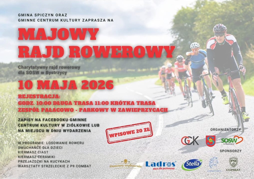 Miniaturka artykułu Majowy Rajd Rowerowy już w niedzielę!