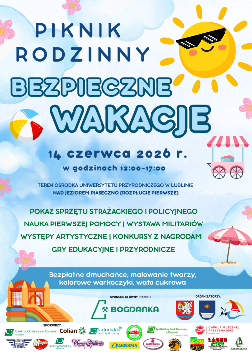 Miniaturka artykułu Piknik „Bezpieczne Wakacje” nad jeziorem Piaseczno