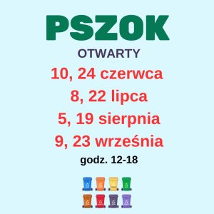Miniaturka artykułu Harmonogram Punktu Selektywnej Zbiórki Odpadów Komunalnych w Spiczynie