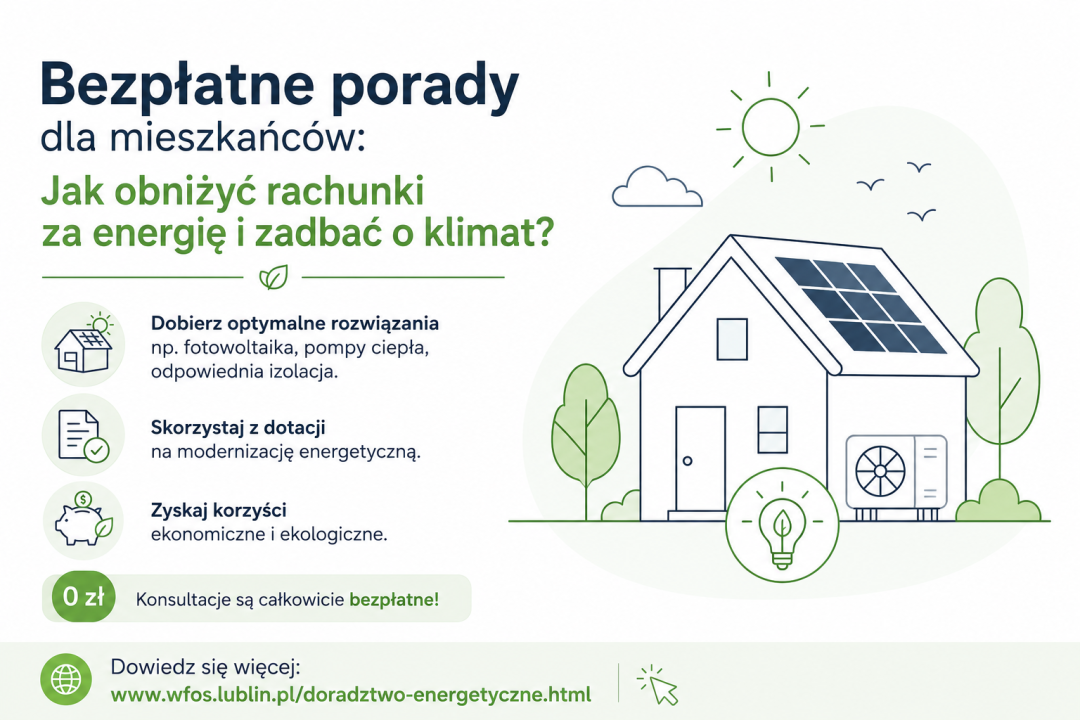Miniaturka artykułu Bezpłatne porady dla mieszkańców: Jak obniżyć rachunki za energię i zadbać o klimat?