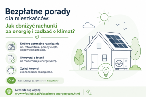 Miniaturka artykułu Bezpłatne porady dla mieszkańców: Jak obniżyć rachunki za energię i zadbać o klimat?