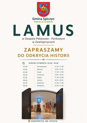 Miniaturka artykułu Harmonogram otwarcia Lamusa 02.08. – 09.08.