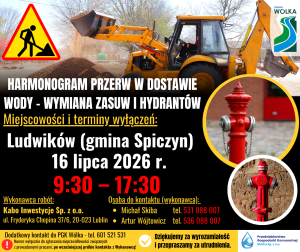 Miniaturka artykułu Planowana przerwa w dostawie wody w m. Ludwików
