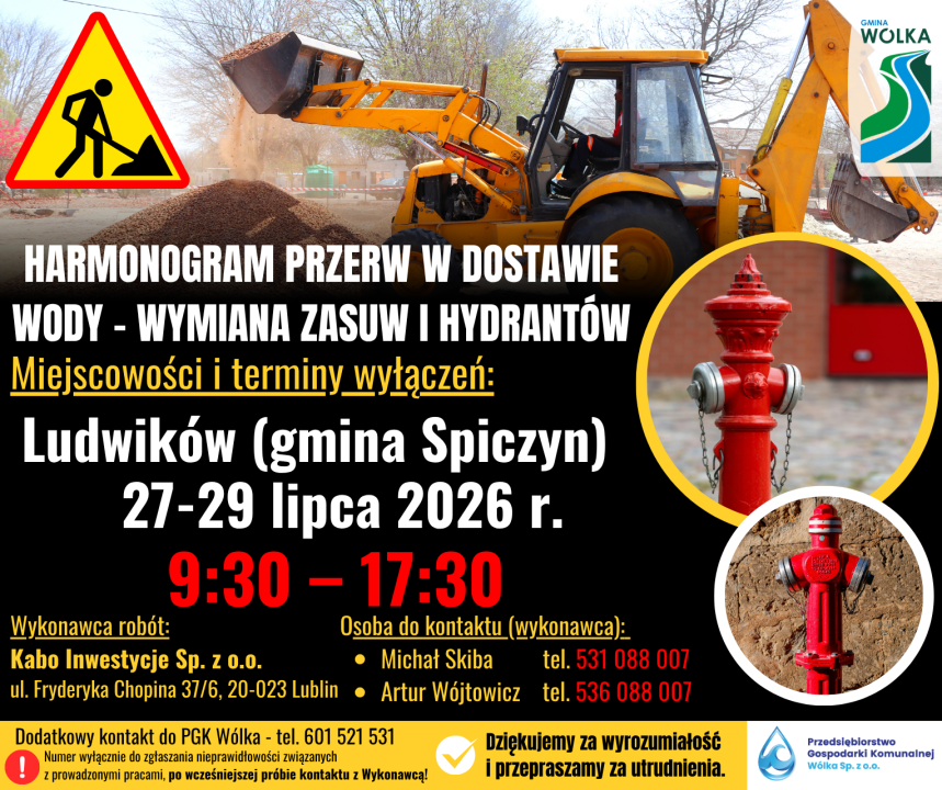 Miniaturka artykułu Przerwa w dostawie wody w m. Ludwików
