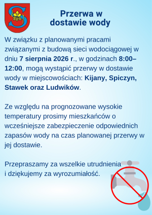 Miniaturka artykułu Planowana przerwa w dostawie wody.