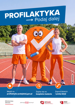 Miniaturka artykułu „Profilaktyka – podaj dalej” – kampania informacyjno-edukacyjna.